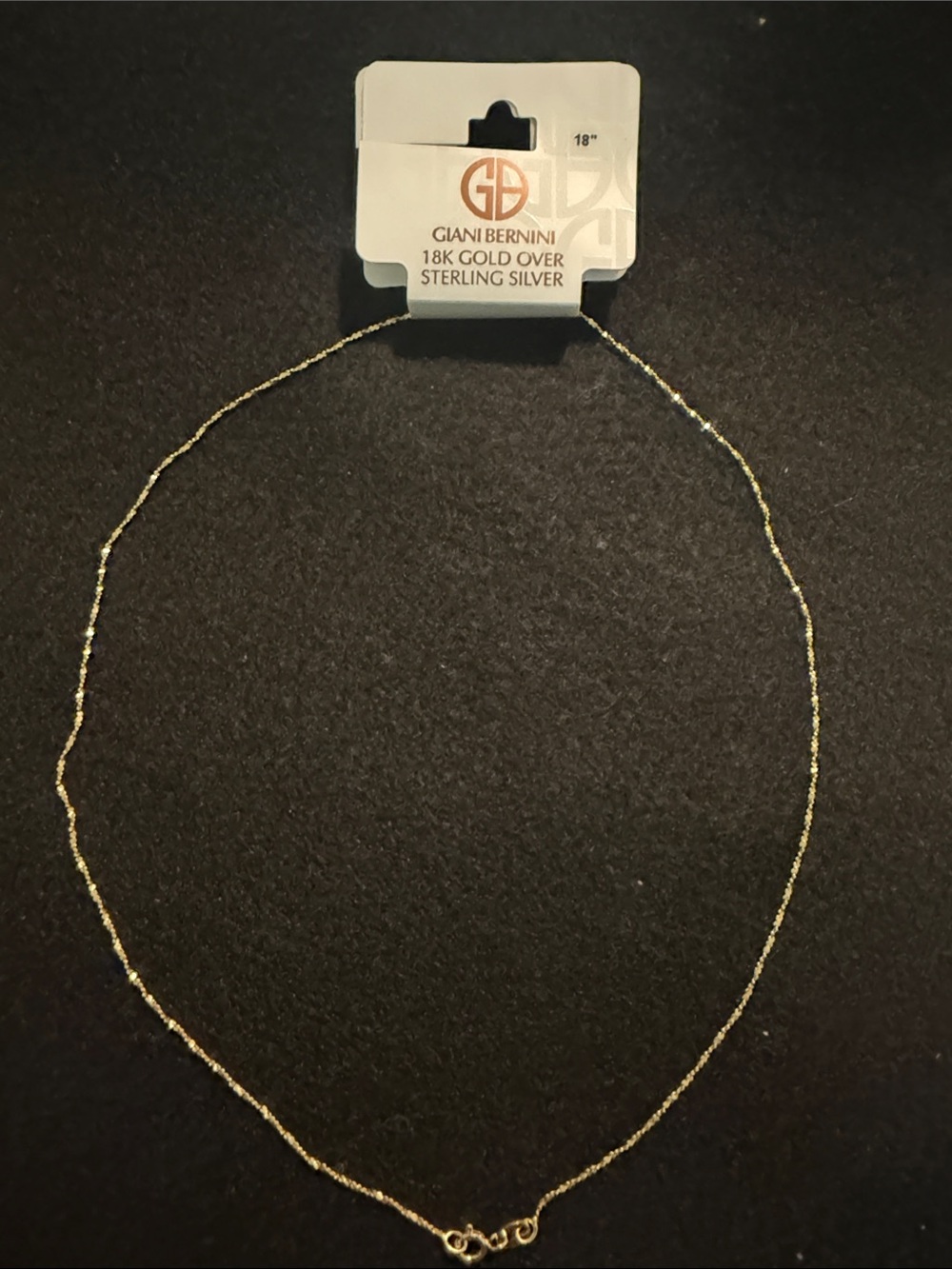 Giani Bernini 18K Gold-Over-Sterling Delicate Gold Chain Necklace